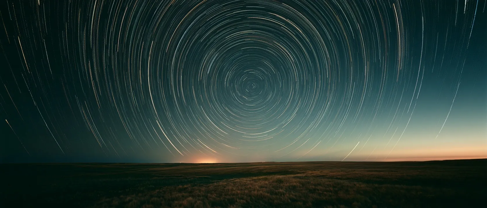 Circles around the pole star